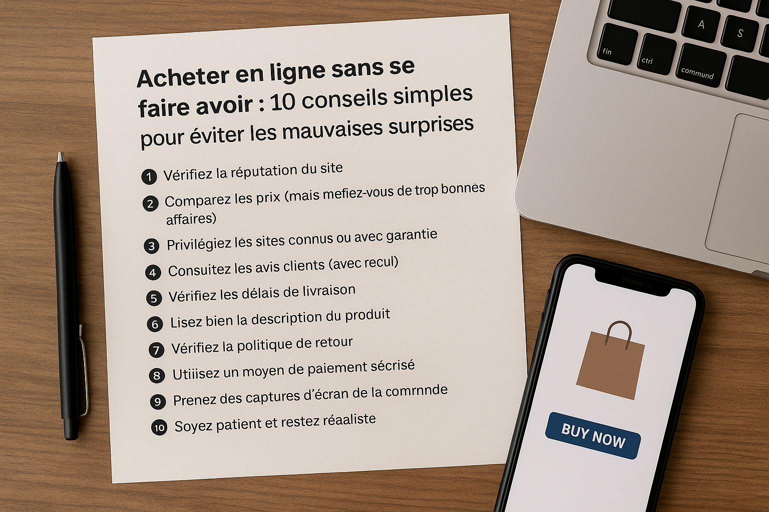 Acheter en ligne sans se faire avoir : 10 conseils simples pour éviter les mauvaises surprises.