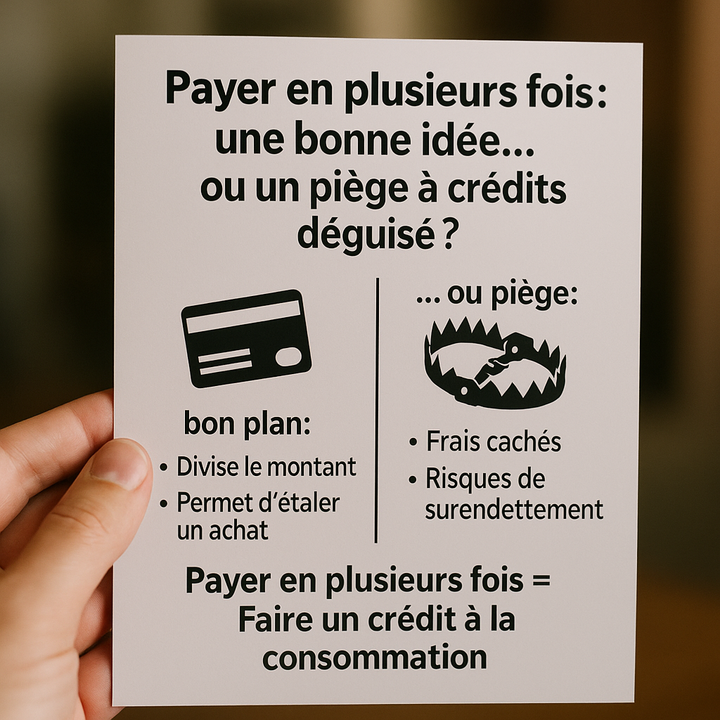 💳 Payer en plusieurs fois : une bonne idée… ou un piège à crédits déguisé ?